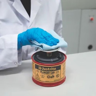 Umezitor de siguranta Justrite, rosu, 1 l